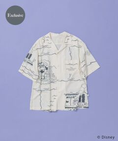 URBAN RESEARCH DOORS / アーバンリサーチ ドアーズ シャツ・ブラウス | 別注/Disney/総柄オープンカラーシャツ