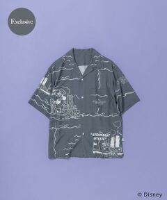 URBAN RESEARCH DOORS / アーバンリサーチ ドアーズ シャツ・ブラウス | 別注/Disney/総柄オープンカラーシャツ
