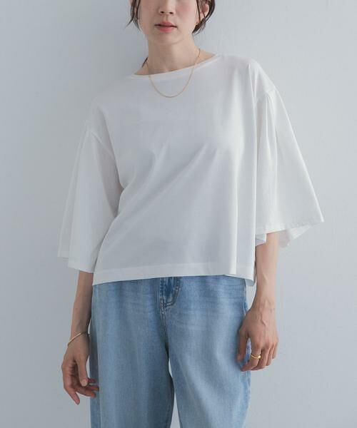 URBAN RESEARCH DOORS / アーバンリサーチ ドアーズ Tシャツ | シルケットクロップドプルオーバー | 詳細1