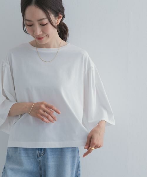 URBAN RESEARCH DOORS / アーバンリサーチ ドアーズ Tシャツ | シルケットクロップドプルオーバー | 詳細2