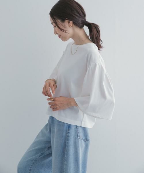 URBAN RESEARCH DOORS / アーバンリサーチ ドアーズ Tシャツ | シルケットクロップドプルオーバー | 詳細3
