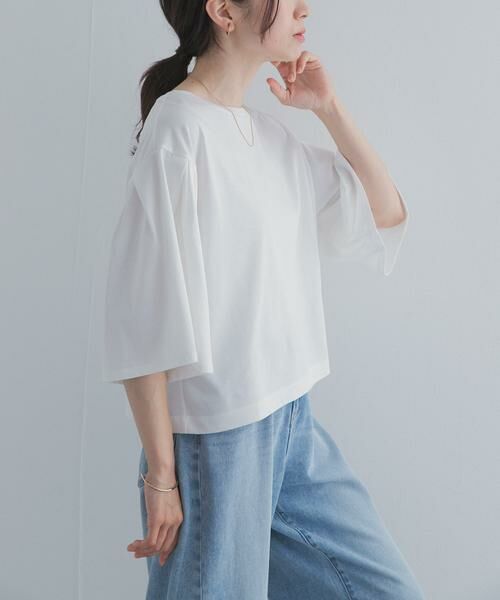 URBAN RESEARCH DOORS / アーバンリサーチ ドアーズ Tシャツ | シルケットクロップドプルオーバー | 詳細5