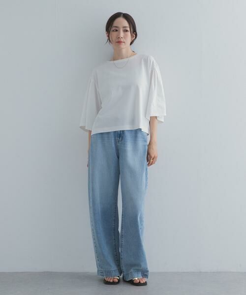 URBAN RESEARCH DOORS / アーバンリサーチ ドアーズ Tシャツ | シルケットクロップドプルオーバー | 詳細6