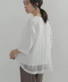 URBAN RESEARCH DOORS / アーバンリサーチ ドアーズ Tシャツ | バックシアー切替プルオーバー