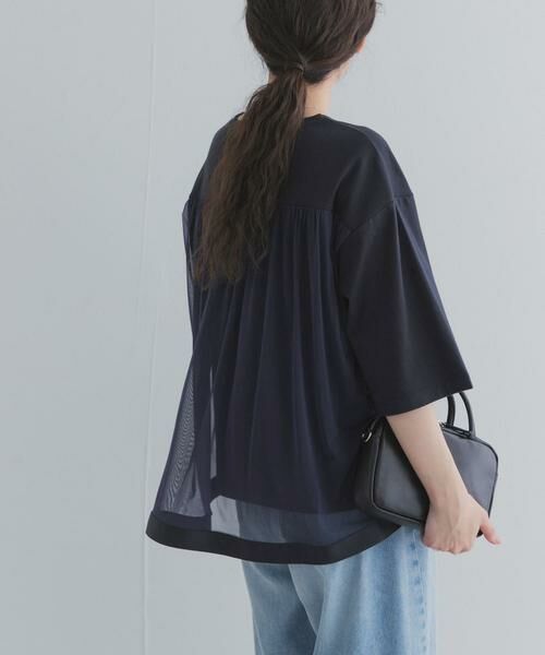 URBAN RESEARCH DOORS / アーバンリサーチ ドアーズ Tシャツ | バックシアー切替プルオーバー | 詳細1