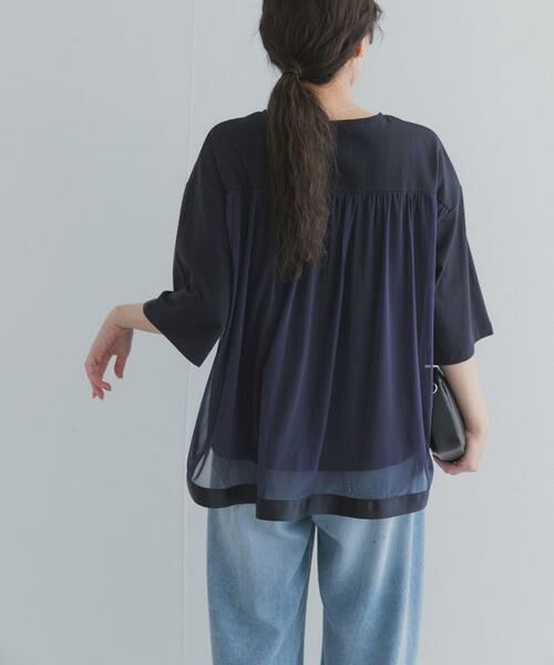 URBAN RESEARCH DOORS / アーバンリサーチ ドアーズ Tシャツ | バックシアー切替プルオーバー | 詳細2