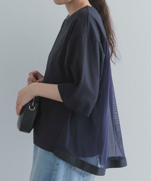 URBAN RESEARCH DOORS / アーバンリサーチ ドアーズ Tシャツ | バックシアー切替プルオーバー | 詳細4