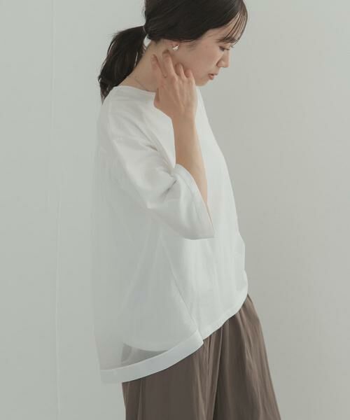 URBAN RESEARCH DOORS / アーバンリサーチ ドアーズ Tシャツ | バックシアー切替プルオーバー | 詳細14