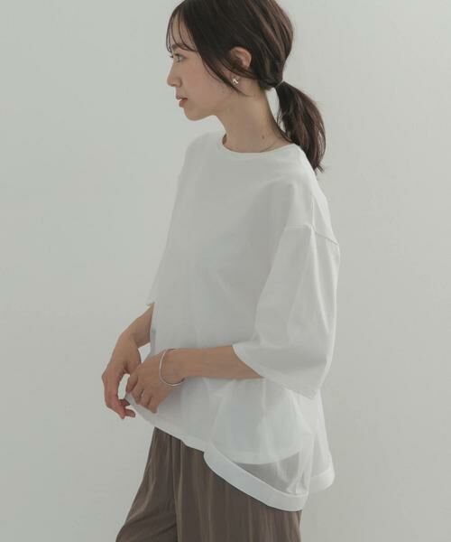 URBAN RESEARCH DOORS / アーバンリサーチ ドアーズ Tシャツ | バックシアー切替プルオーバー | 詳細17
