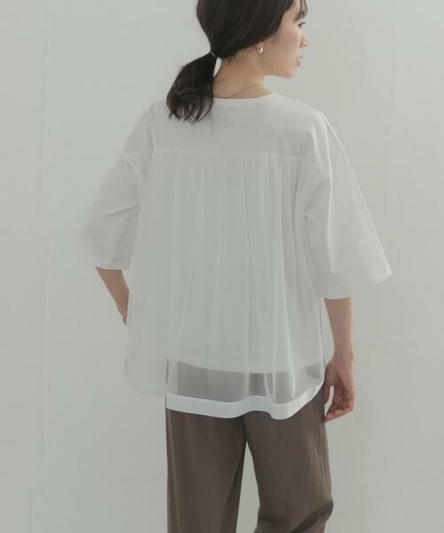 URBAN RESEARCH DOORS / アーバンリサーチ ドアーズ Tシャツ | バックシアー切替プルオーバー | 詳細18