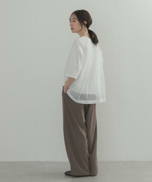 URBAN RESEARCH DOORS / アーバンリサーチ ドアーズ Tシャツ | バックシアー切替プルオーバー | 詳細20