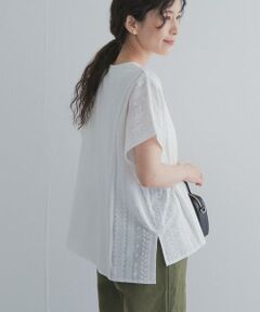 URBAN RESEARCH DOORS / アーバンリサーチ ドアーズ その他トップス | サイドレース刺繍切替プルオーバー