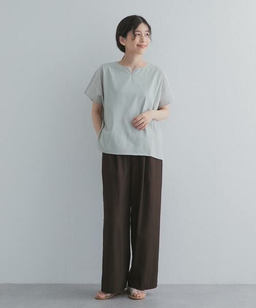 URBAN RESEARCH DOORS / アーバンリサーチ ドアーズ その他トップス | サイドレース刺繍切替プルオーバー | 詳細7