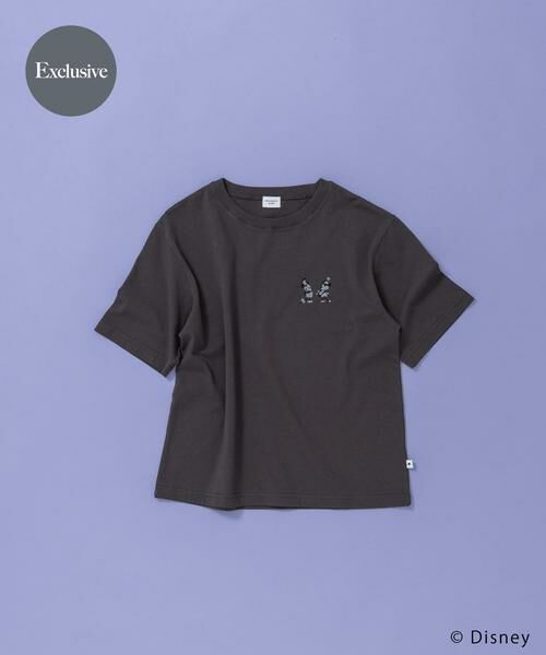 URBAN RESEARCH DOORS / アーバンリサーチ ドアーズ Tシャツ | 別注/Disney/バックプリントTシャツ（チャコールグレー）