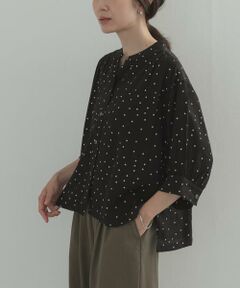 URBAN RESEARCH DOORS / アーバンリサーチ ドアーズ シャツ・ブラウス | 楊柳ドット5分袖ブラウス