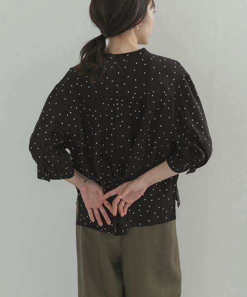 URBAN RESEARCH DOORS / アーバンリサーチ ドアーズ シャツ・ブラウス | 楊柳ドット5分袖ブラウス | 詳細15