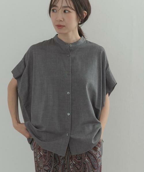 URBAN RESEARCH DOORS / アーバンリサーチ ドアーズ シャツ・ブラウス | シャンブレーワイドシャツ | 詳細4