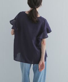 URBAN RESEARCH DOORS / アーバンリサーチ ドアーズ シャツ・ブラウス | バックフリルスリーブブラウス