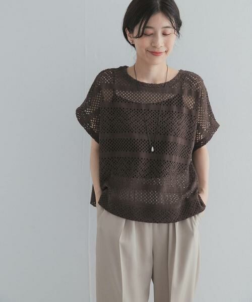 URBAN RESEARCH DOORS / アーバンリサーチ ドアーズ その他トップス | クロップドレースプルオーバー | 詳細2