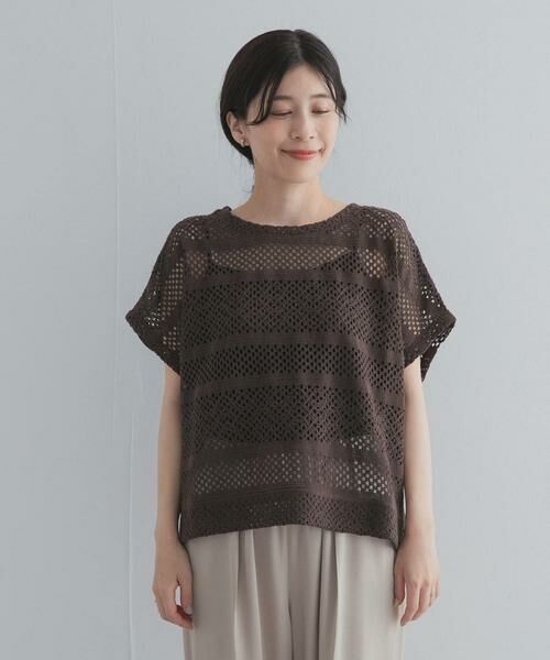 URBAN RESEARCH DOORS / アーバンリサーチ ドアーズ その他トップス | クロップドレースプルオーバー | 詳細8