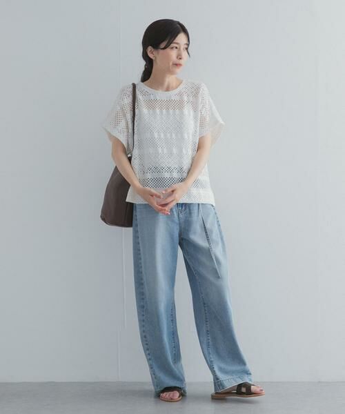 URBAN RESEARCH DOORS / アーバンリサーチ ドアーズ その他トップス | クロップドレースプルオーバー | 詳細23