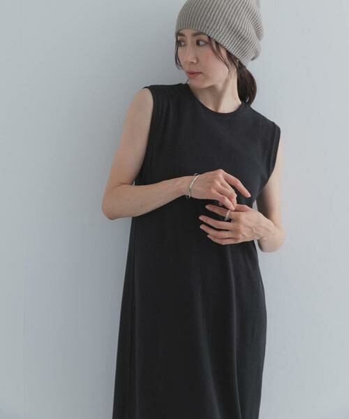 URBAN RESEARCH DOORS / アーバンリサーチ ドアーズ ワンピース | ノースリーブカットリブワンピース | 詳細5