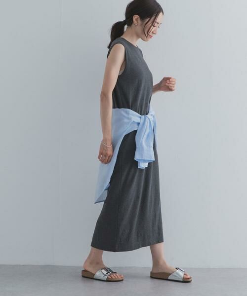 URBAN RESEARCH DOORS / アーバンリサーチ ドアーズ ワンピース | ノースリーブカットリブワンピース | 詳細10