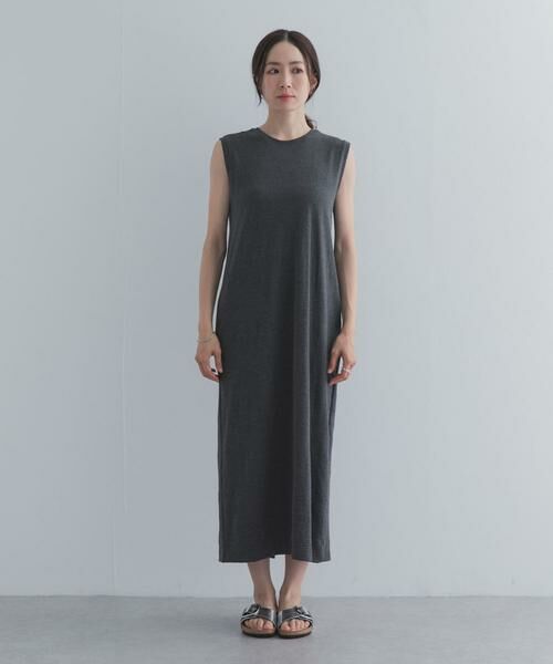 URBAN RESEARCH DOORS / アーバンリサーチ ドアーズ ワンピース | ノースリーブカットリブワンピース | 詳細17