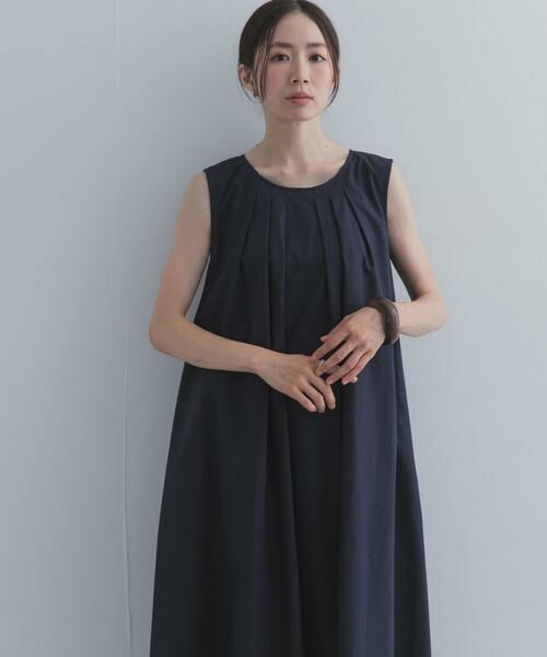 URBAN RESEARCH DOORS / アーバンリサーチ ドアーズ ワンピース | フロントタックノースリーブワンピース | 詳細24
