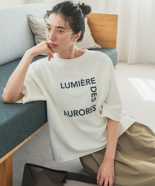 URBAN RESEARCH DOORS / アーバンリサーチ ドアーズ Tシャツ | 速乾裏毛ロゴプルオーバー(ナチュラル)