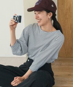 URBAN RESEARCH DOORS / アーバンリサーチ ドアーズ Tシャツ | タックスリーブボーダープルオーバー