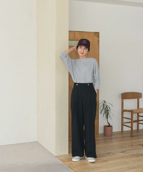 URBAN RESEARCH DOORS / アーバンリサーチ ドアーズ Tシャツ | タックスリーブボーダープルオーバー | 詳細15