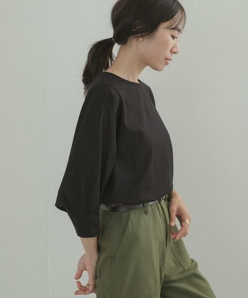 URBAN RESEARCH DOORS / アーバンリサーチ ドアーズ Tシャツ | タックスリーブボーダープルオーバー | 詳細21
