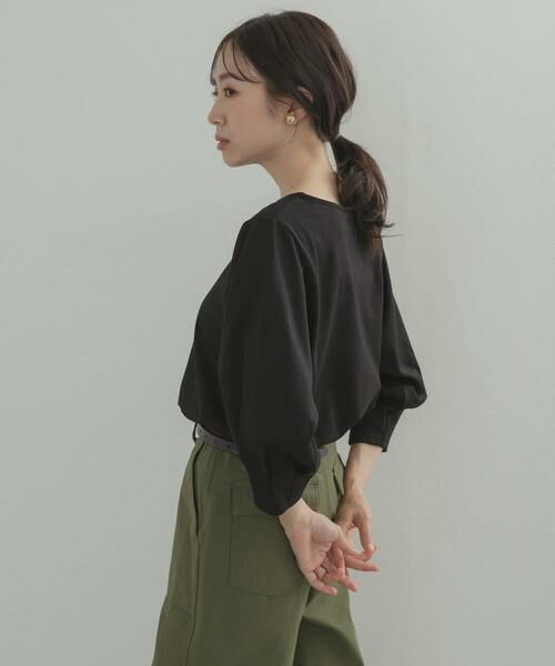 URBAN RESEARCH DOORS / アーバンリサーチ ドアーズ Tシャツ | タックスリーブボーダープルオーバー | 詳細23