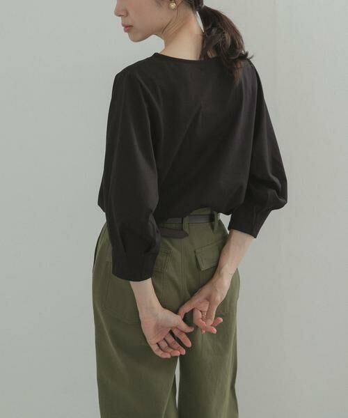 URBAN RESEARCH DOORS / アーバンリサーチ ドアーズ Tシャツ | タックスリーブボーダープルオーバー | 詳細24