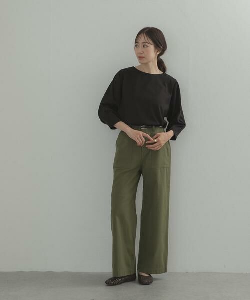 URBAN RESEARCH DOORS / アーバンリサーチ ドアーズ Tシャツ | タックスリーブボーダープルオーバー | 詳細25