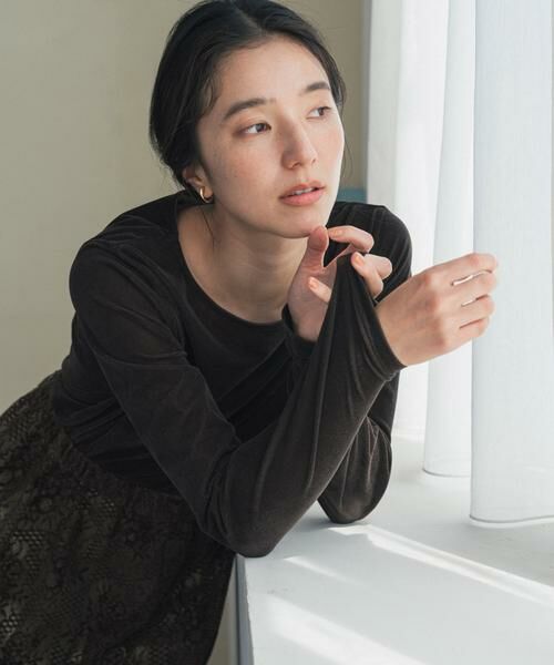 URBAN RESEARCH DOORS / アーバンリサーチ ドアーズ Tシャツ | シアーベロアプルオーバー | 詳細4
