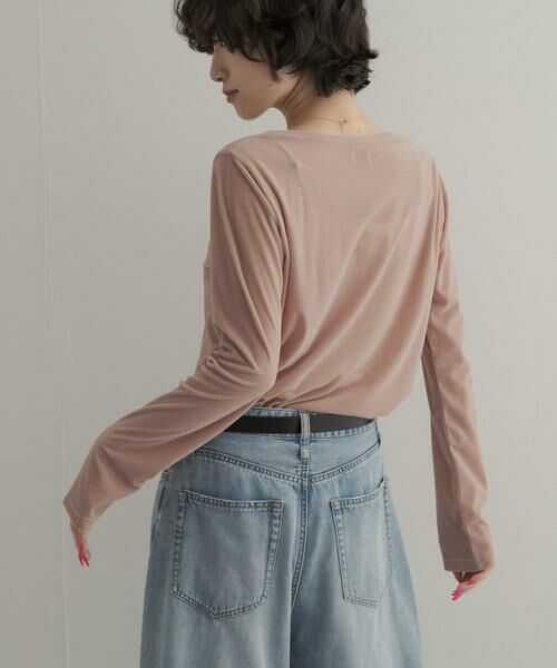 URBAN RESEARCH DOORS / アーバンリサーチ ドアーズ Tシャツ | シアーベロアプルオーバー | 詳細13
