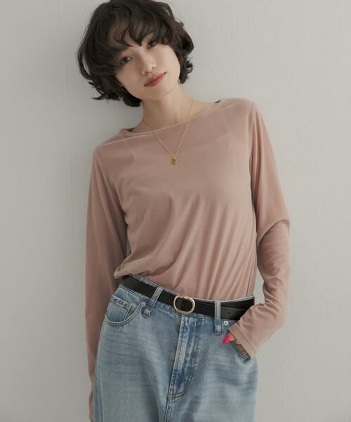 URBAN RESEARCH DOORS / アーバンリサーチ ドアーズ Tシャツ | シアーベロアプルオーバー | 詳細15