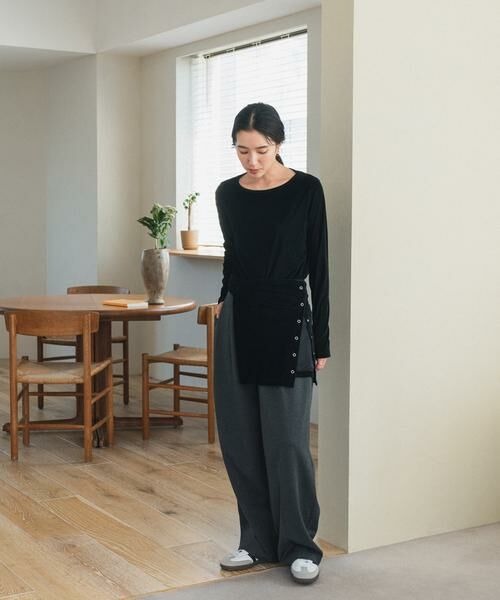 URBAN RESEARCH DOORS / アーバンリサーチ ドアーズ Tシャツ | シアーベロアプルオーバー | 詳細19
