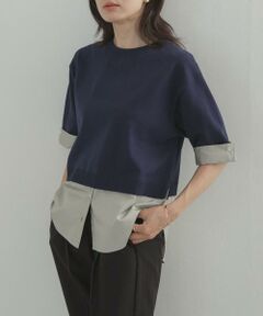 URBAN RESEARCH DOORS / アーバンリサーチ ドアーズ Tシャツ | フェイクレイヤードニットプルオーバー