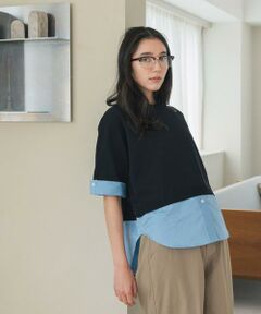 URBAN RESEARCH DOORS / アーバンリサーチ ドアーズ Tシャツ | フェイクレイヤードニットプルオーバー