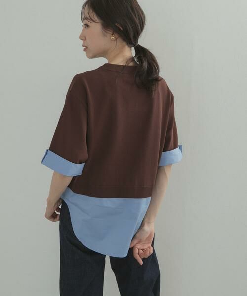 URBAN RESEARCH DOORS / アーバンリサーチ ドアーズ Tシャツ | フェイクレイヤードニットプルオーバー | 詳細6