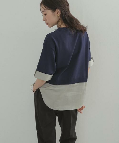 URBAN RESEARCH DOORS / アーバンリサーチ ドアーズ Tシャツ | フェイクレイヤードニットプルオーバー | 詳細15