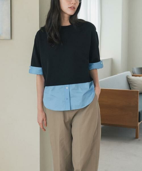 URBAN RESEARCH DOORS / アーバンリサーチ ドアーズ Tシャツ | フェイクレイヤードニットプルオーバー | 詳細23