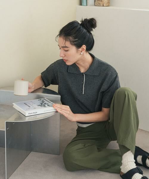 URBAN RESEARCH DOORS / アーバンリサーチ ドアーズ ポロシャツ | 『一部WEB限定カラー』配色ニットポロシャツ | 詳細18