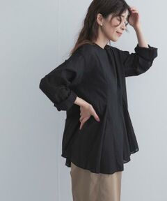 URBAN RESEARCH DOORS / アーバンリサーチ ドアーズ シャツ・ブラウス | ボイルマチ切替フレアブラウス
