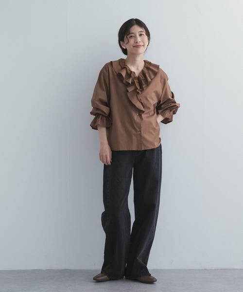 URBAN RESEARCH DOORS / アーバンリサーチ ドアーズ シャツ・ブラウス | レースラッフルブラウス | 詳細7