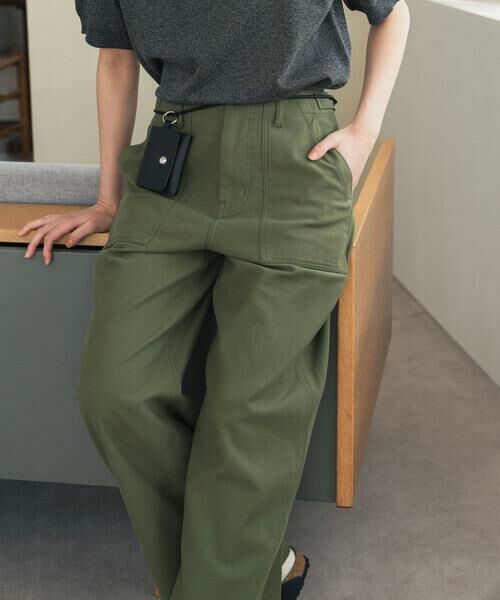 URBAN RESEARCH DOORS / アーバンリサーチ ドアーズ その他パンツ | ワイドベイカーパンツ(カーキ)
