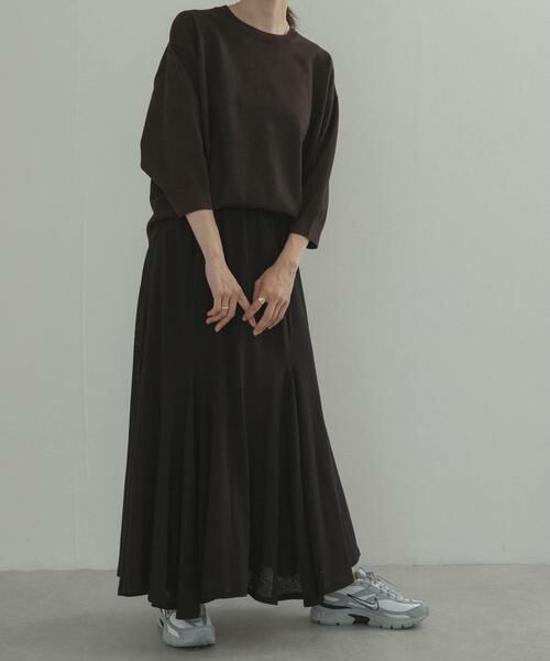URBAN RESEARCH DOORS / アーバンリサーチ ドアーズ ロング・マキシ丈スカート | マチ切替フレアカットスカート | 詳細18
